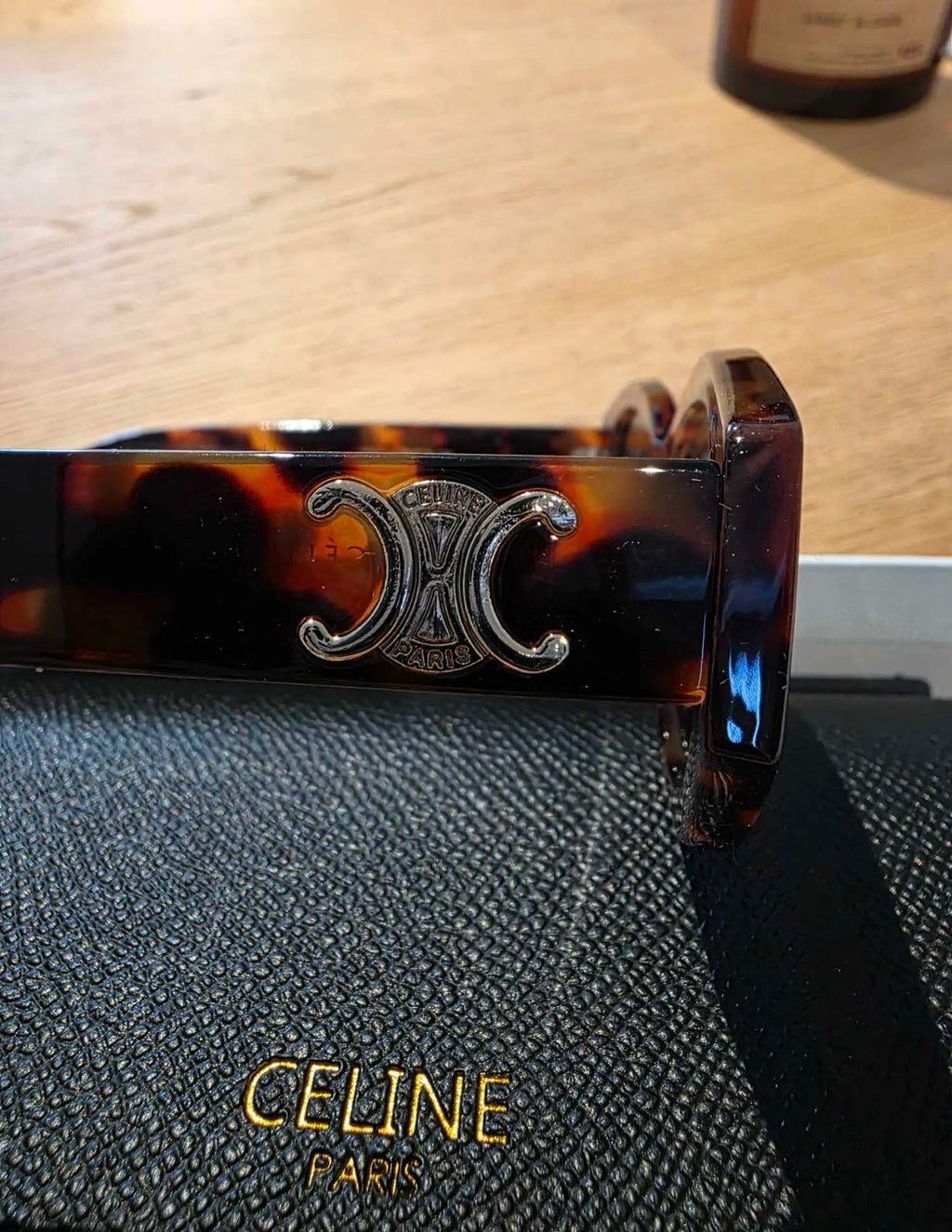 Luxe Designer Zonnebril Tortoise Style met Case